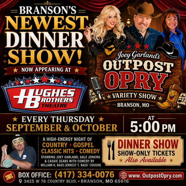 Branson's Newest Dinner Show - Now at Hughes Brothers Theatre